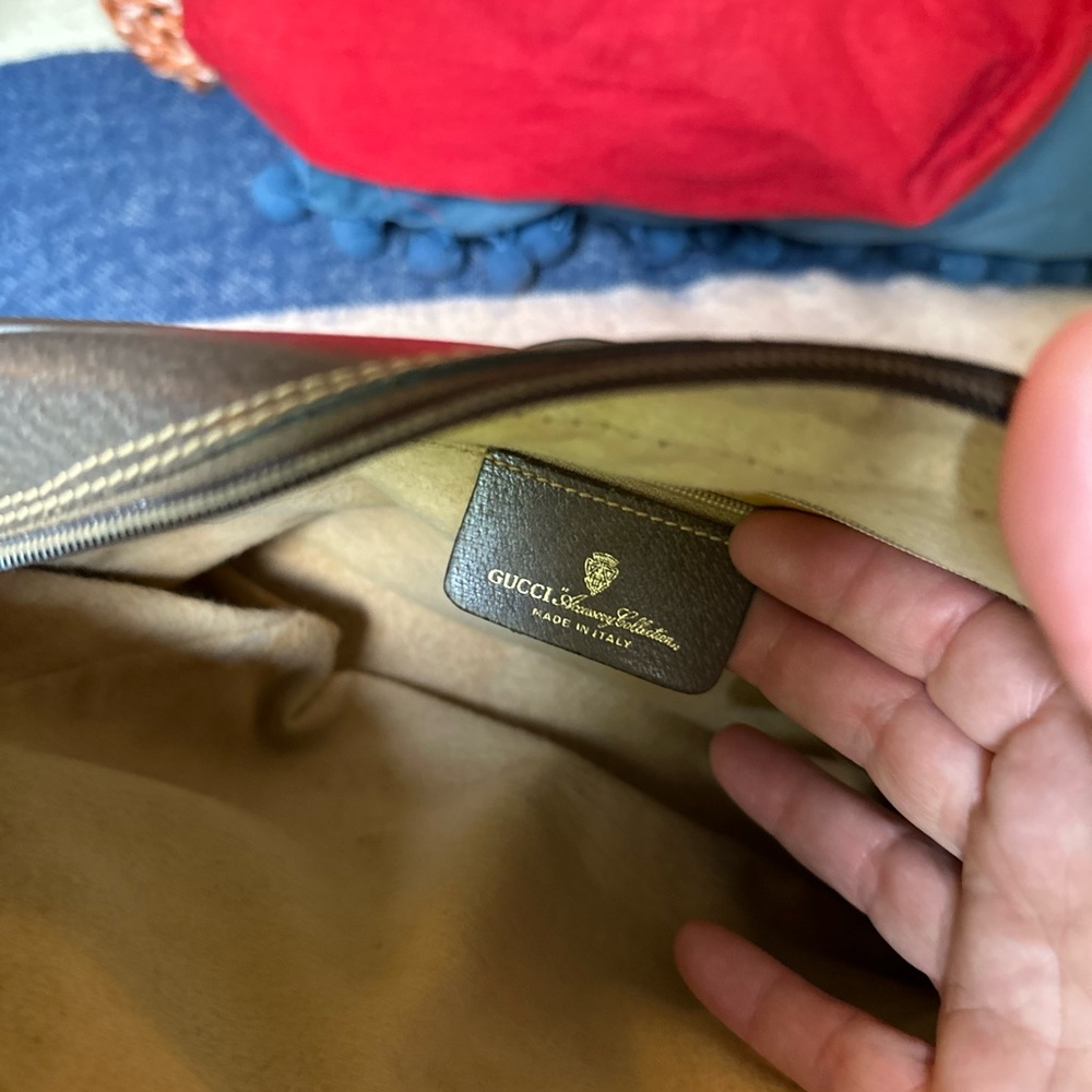 Gucci Vintage Sherry Line Canvas Brown crossbody/shoulder bag - Picture 5 of 14